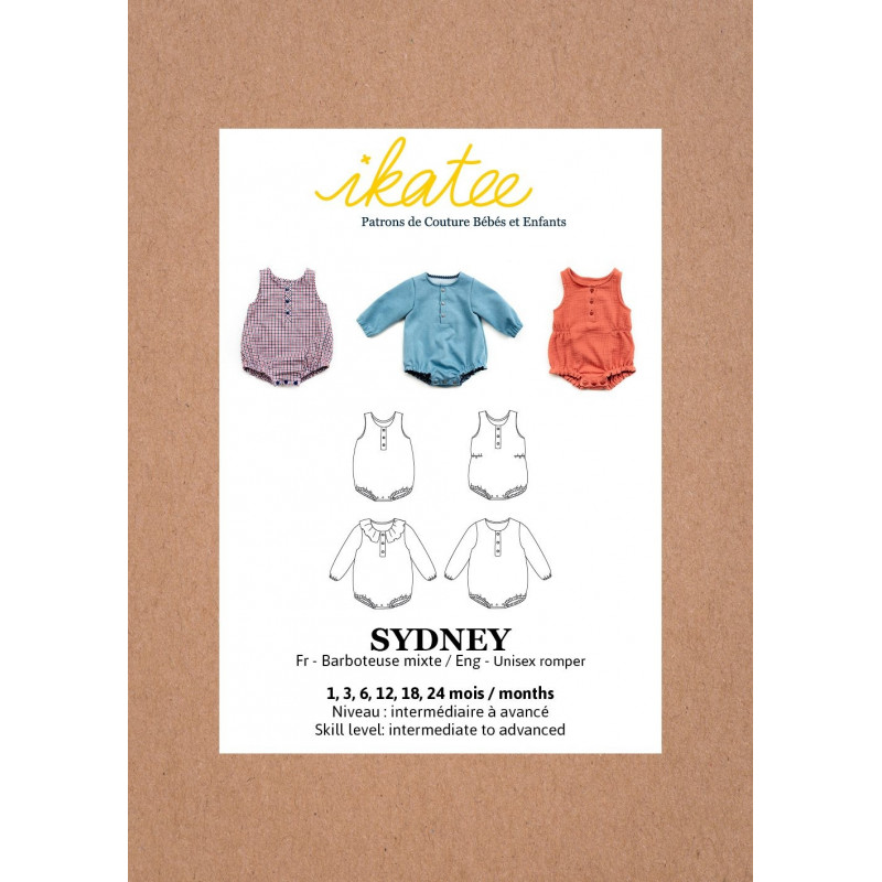 Patron De Couture Pour La Barboteuse Pour Bebe Mixte Pour Bebe Sydney Ikatee Patron De Couture Pour La Barboteuse Pour Bebe Mixte Pour Bebe Sydney Ikatee