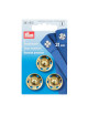 Snap fasteners gold- 21mm