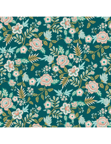 Paisley cotton - Teal