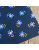 Coated cotton Flowers - Navy