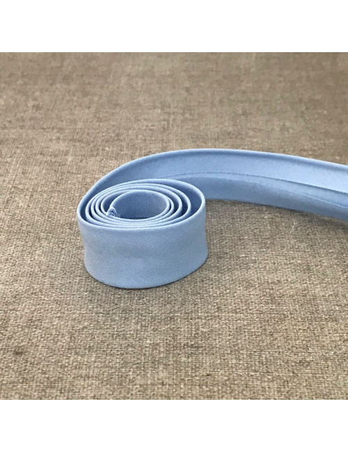 Poplin bias tape - Baby blue