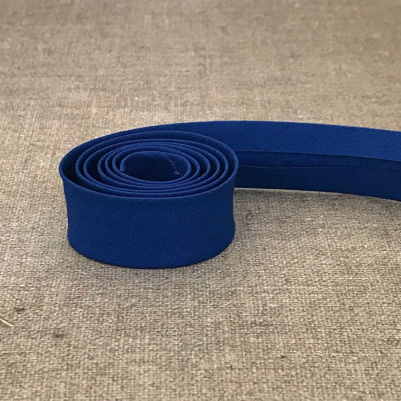 Poplin bias tape - Royal blue