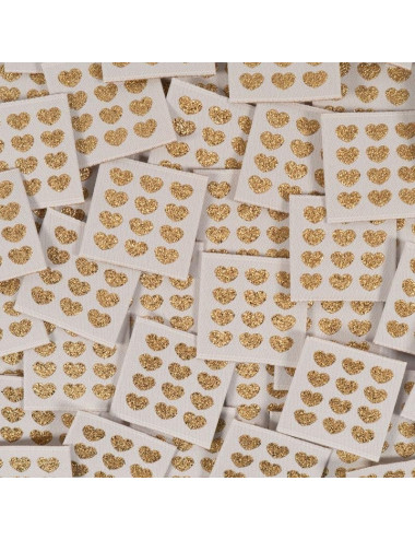 GOLD HEARTS Labels - Ikatee