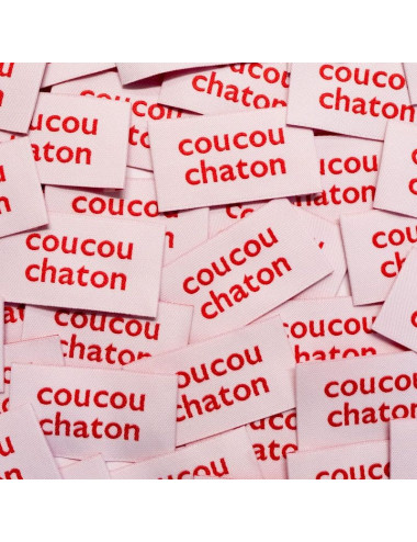 Etiquettes COUCOU CHATON - IKATEE