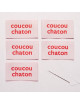 Etiquettes COUCOU CHATON - IKATEE