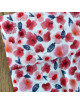 Viscose Red Flowers