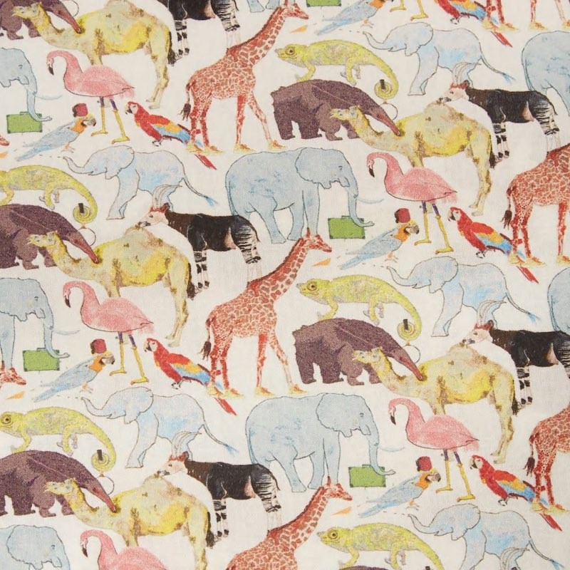 Queue for the Zoo - Liberty Fabrics