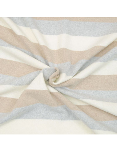 REMNANT Striped Brushed Cotton knit