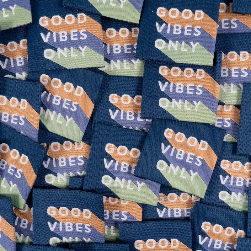 Label-set GOOD VIBES ONLY - Ikatee
