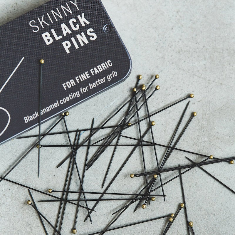 Skinny Black Pins - sewply