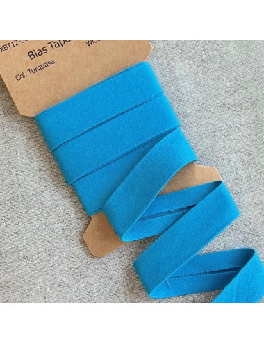Cotton bias tape - Turquoise