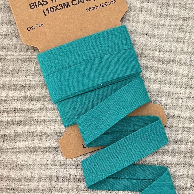 Cotton bias tape - Emerald